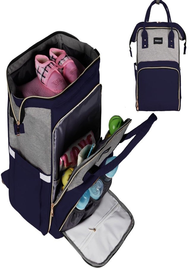 MAMMA Dual Partition Diaper Bag for Mothers for Travel, Baby Bag for Mother Travel,16 Pockets Diaper Bags for Mom and Hospital Bag for Delivery Women,Unisex Baby Diaper Bag with 9 Month Warranty - Image 1